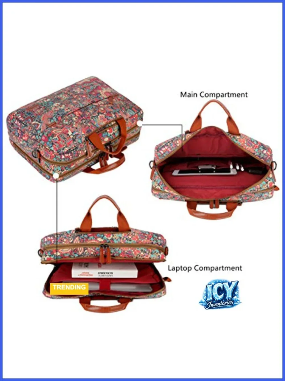 Large Convertible Backpack for Women 17 Inch Laptop Bag Travel Briefcase